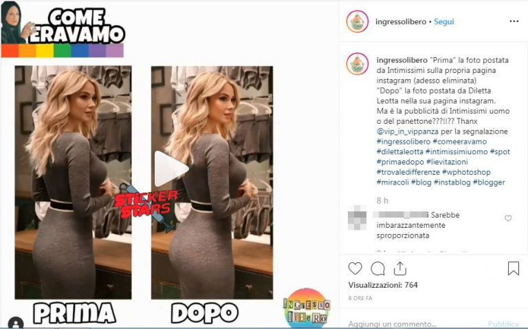 Diletta Leotta Instagram, Lato B Photoshoppato? Ecco Prima E Dopo