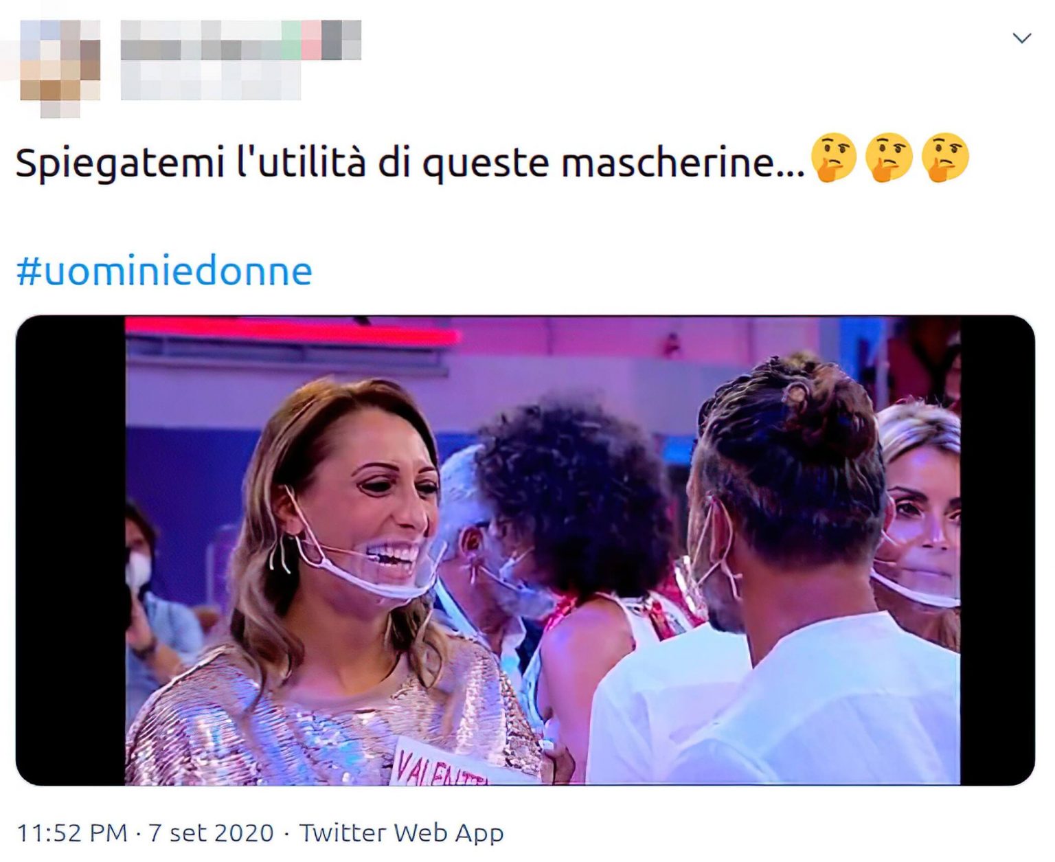 U&D, bufera su Maria de Filippi: mascherine in studio non sono a norma