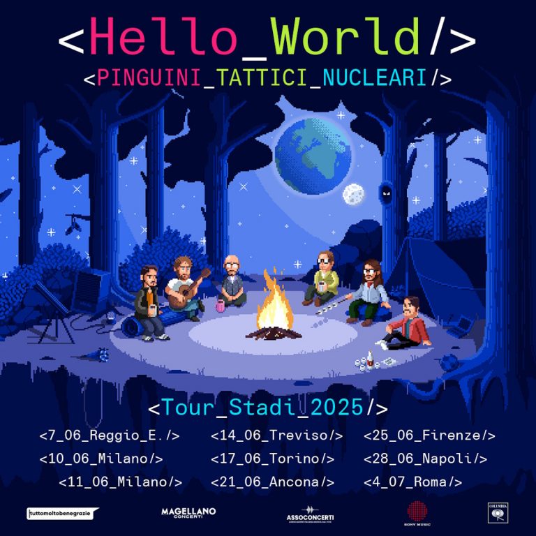 I Pinguini Tattici Nucleari annunciano ‘Hello World Tour Stadi 2025’, date